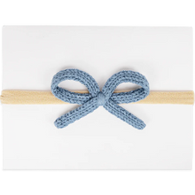 Load image into Gallery viewer, Adora Denim Crochet Headband