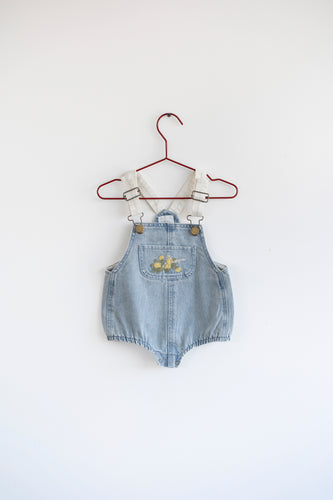 Please Mom Distressed Barrel Baby Romper