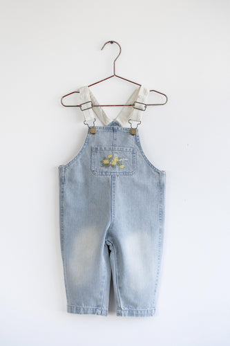 Please Mom Distressed Barrel Overalls