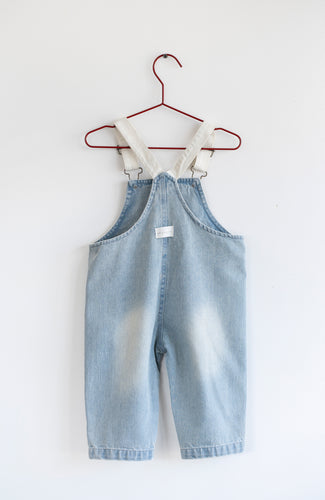 Please Mom Distressed Barrel Overalls