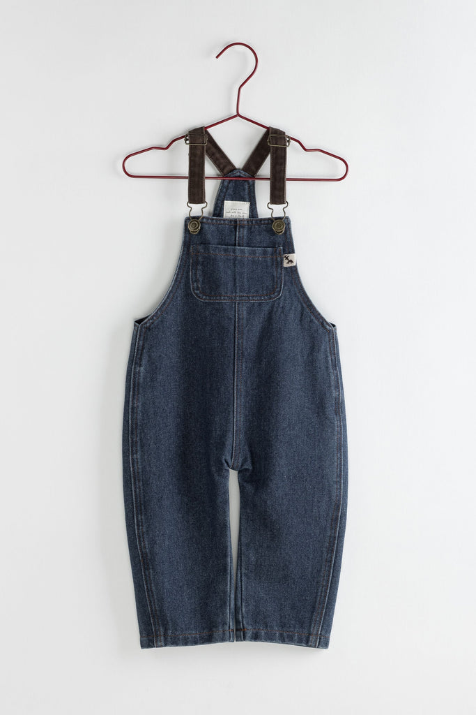 Please Mom Denim Barrel Overalls