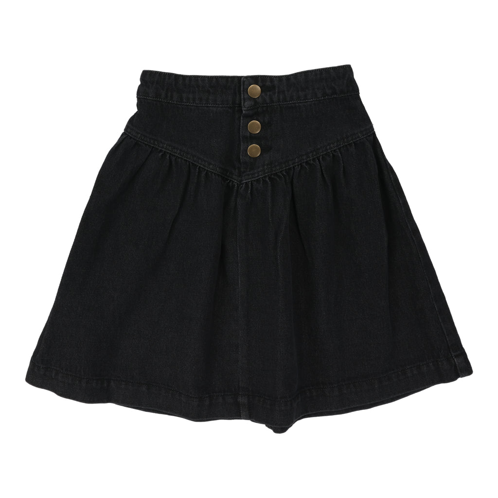 Lil Legs Denim Skirt - Black