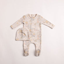 Load image into Gallery viewer, Bee &amp; Dee Girls Dollhouse Print Footie And Beanie