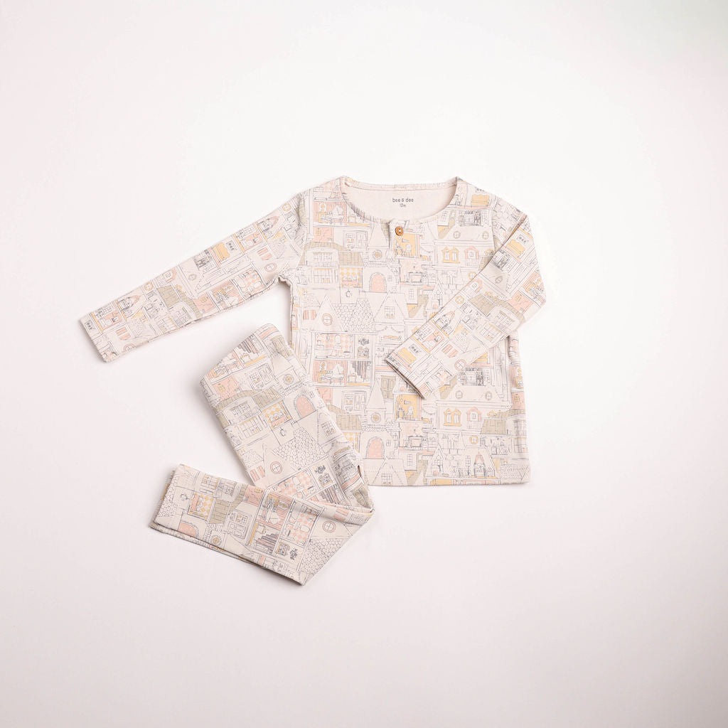 Bee & Dee Girls Dollhouse Print Loungewear