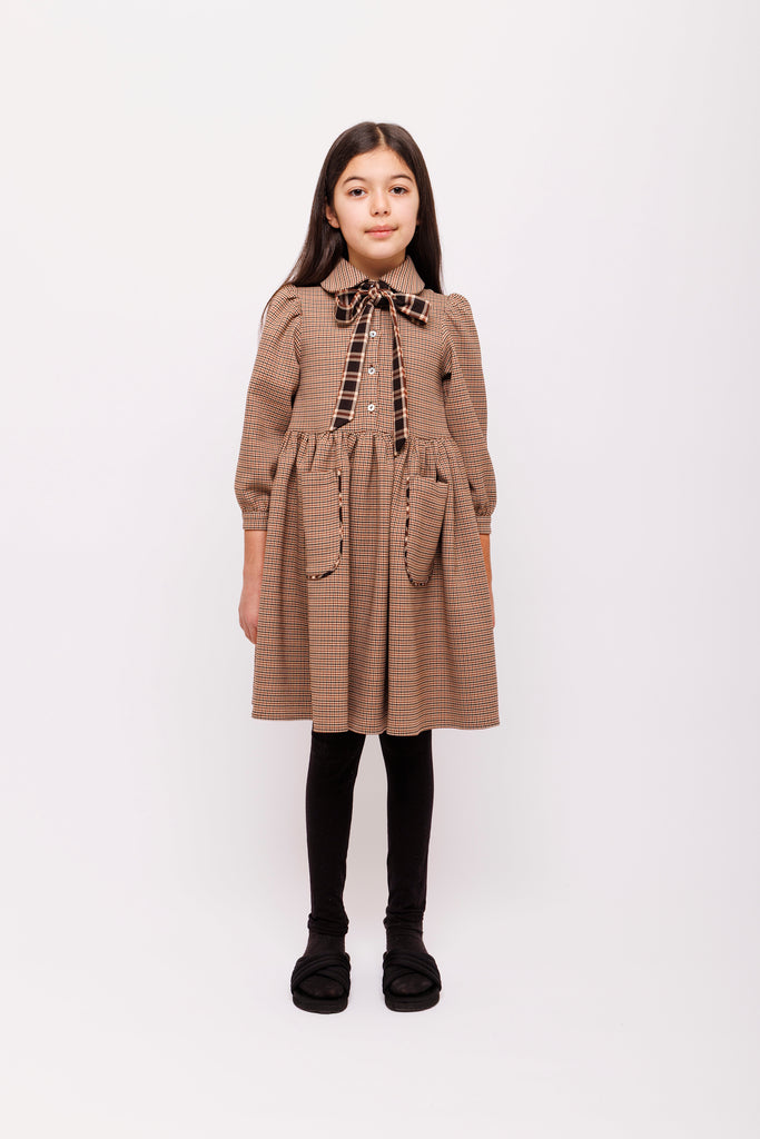 Olivia Rhode Brown Plaid Dress (1148)