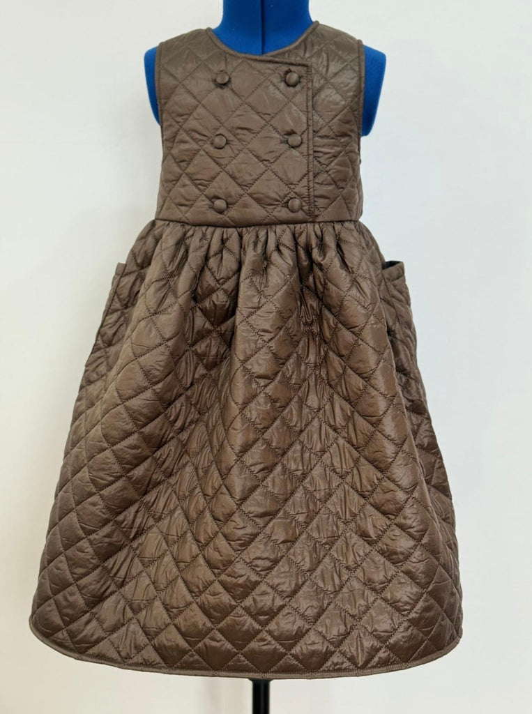 Olivia Rhode Brown Quilted Dress (1156)