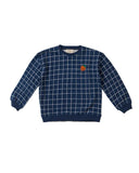 Wander & Wonder Printed Sweatshirt - Navy Check