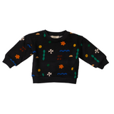 Wander & Wonder Baby Printed Sweatshirt - Black Quilt