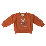 Wander & Wonder Baby Bunny Sweatshirt - Rust Coral
