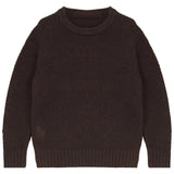 Calla Lili Boys Knit Round Neck Sweater - Brown