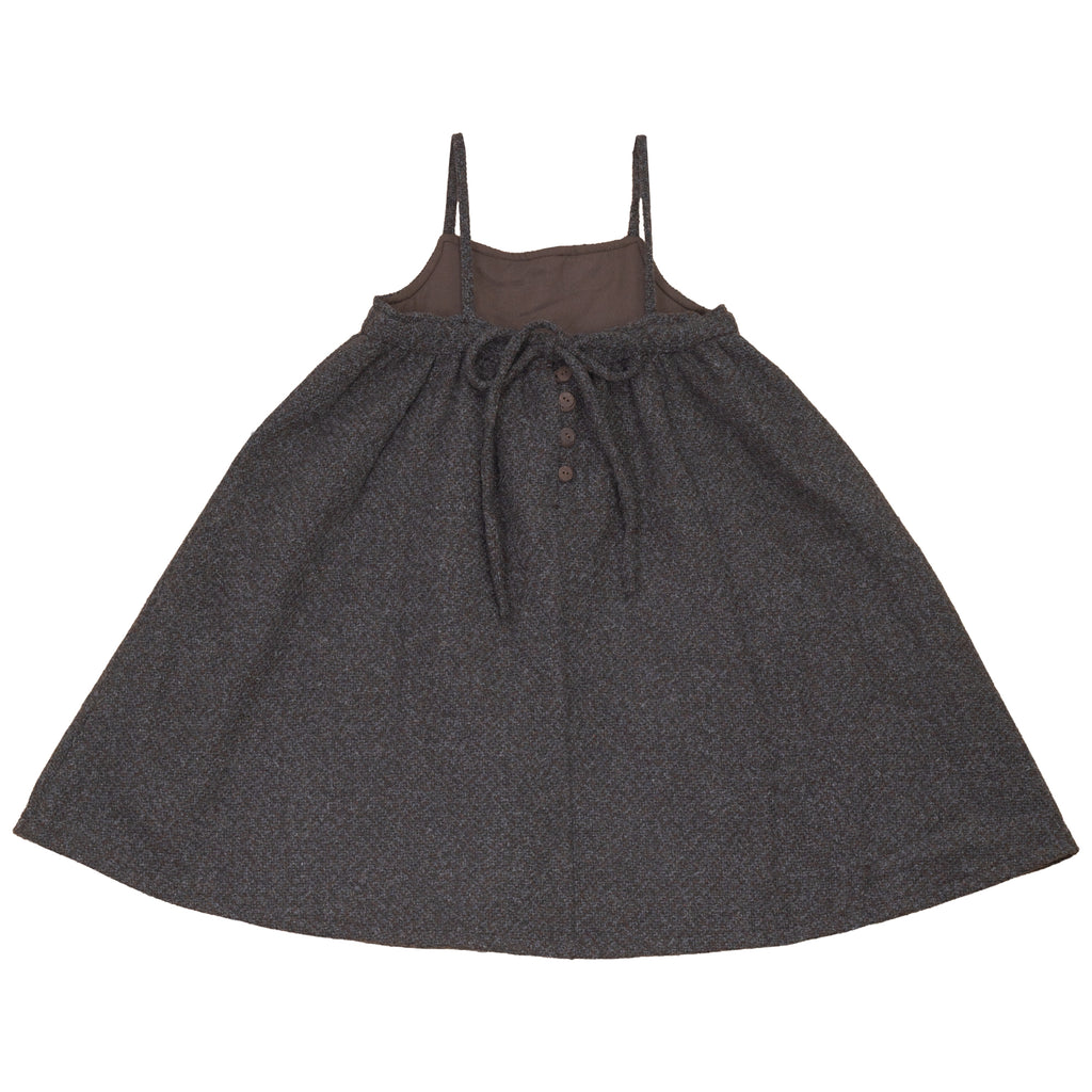 Calla Lili Girls Tweed Dress - Grey/Brown
