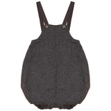 Calla Lili Boys Tweed Romper - Grey/Brown