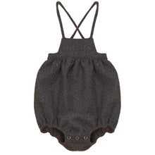Load image into Gallery viewer, Calla Lili Girls Tweed Romper - Grey/Brown
