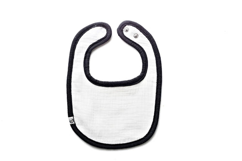 Lil Legs X BCP Bib - White with Black Trim