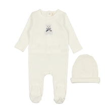 Load image into Gallery viewer, Lil Legs Embroidered Layette Set - White Bear