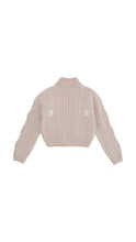Load image into Gallery viewer, Elisabetta Franchi Sweater With Diamond Pattern - Nude/Milk