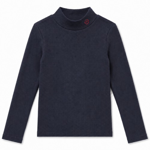 Madeline Girls Mockneck With Floral Design