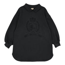 Load image into Gallery viewer, Lil Legs Emblem Sweatshirt Dress - Black Wash