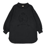 Lil Legs Emblem Sweatshirt Dress - Black Wash