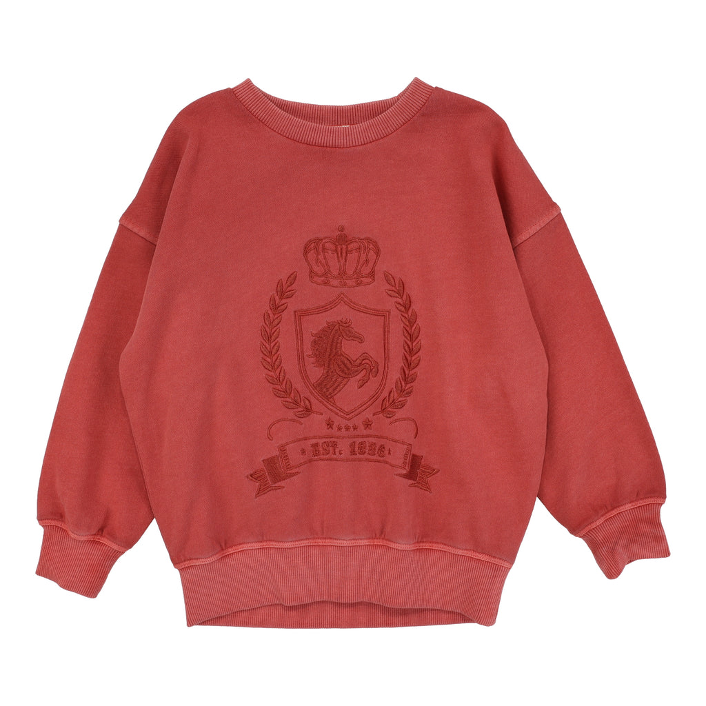 Lil Legs Emblem Sweatshirt - Mineral Red