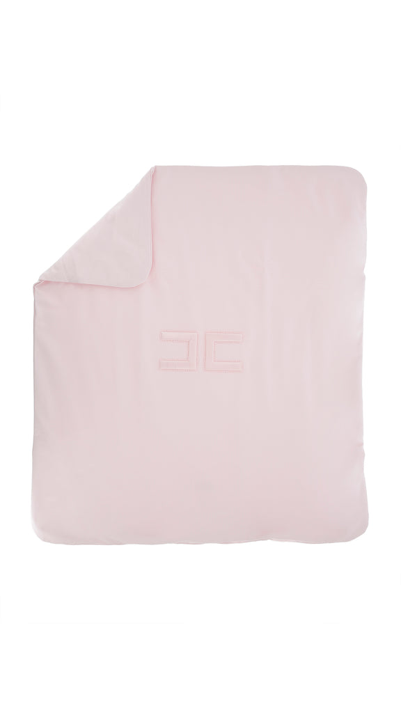 Elisabetta Franchi CC Logo Sweatshirt Blanket - Marshmallow