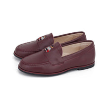 Load image into Gallery viewer, Camille Shoes Ecolier Burgundy Leather
