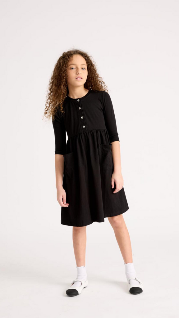 Little Parni Short Dress K427 - Black (RUNS TRUE TO SIZE)