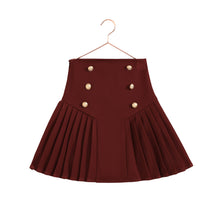 Load image into Gallery viewer, Retro Kid Emerson Jacket And Pleat Skirt - Burgundy