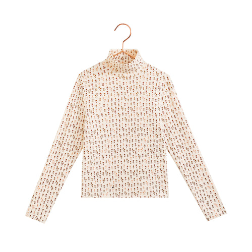 Retro Kid Emerson Printed Turtleneck - Floral