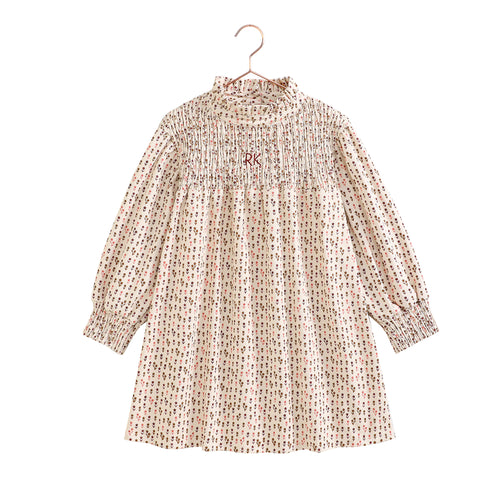 Retro Kid Emerson Smocked Dress - Floral