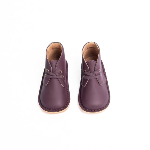 Camille Shoes Emily Toddler Burgundy Matte Leather