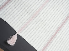 Load image into Gallery viewer, Inimini Tassel Blanket - Ivory/Pink