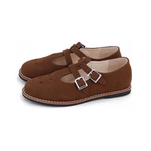 Load image into Gallery viewer, Camille Shoes Estella Clunky Taupe Nubuck