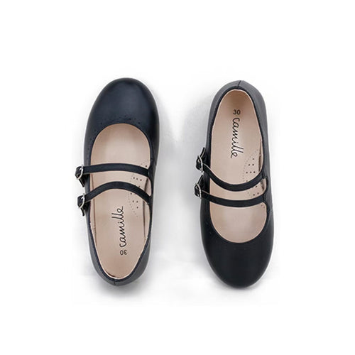 Camille Shoes Estella Black Leather