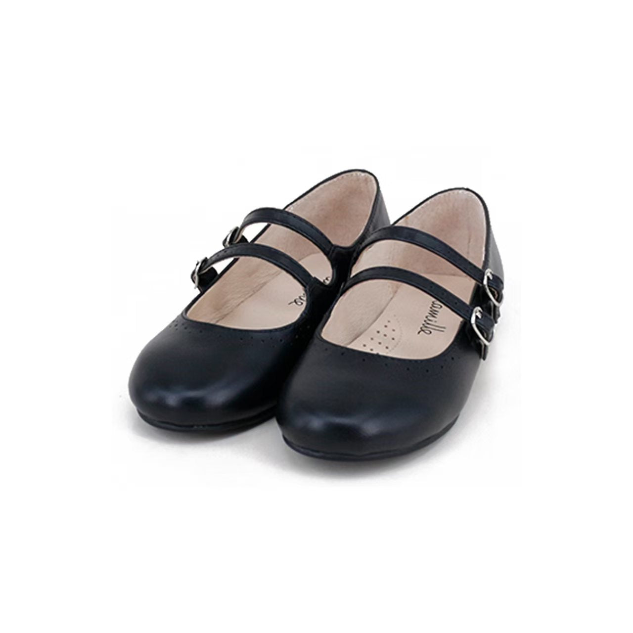Camille Shoes Estella Black Leather – Moonlight