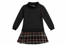 Load image into Gallery viewer, Mode Avant Sweatshirt Dress With Pleated Plaid