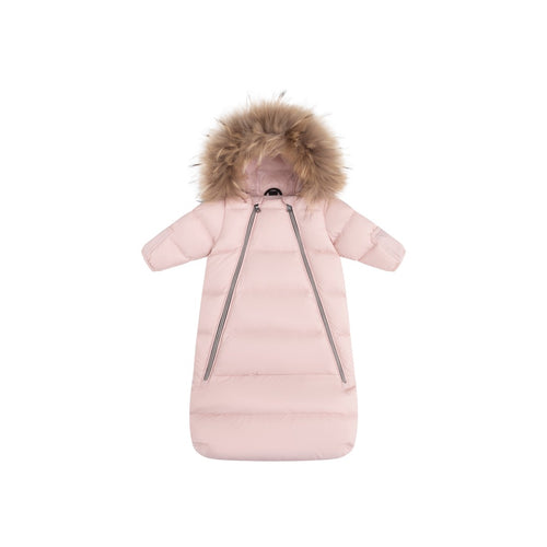 Ellabee Down Fur Snowsuit - Pink