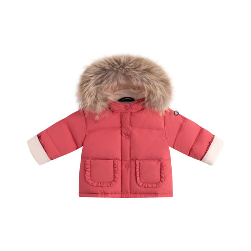 Ellabee Lyane Enfant Fur Down Jacket  - Rose