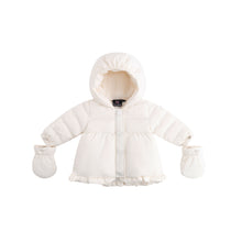 Load image into Gallery viewer, Ellabee Flore Enfant Fur Down Jacket - Off White