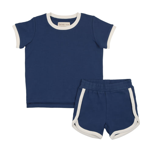 Farren & Me Tennis Track Set - Ecru/Navy