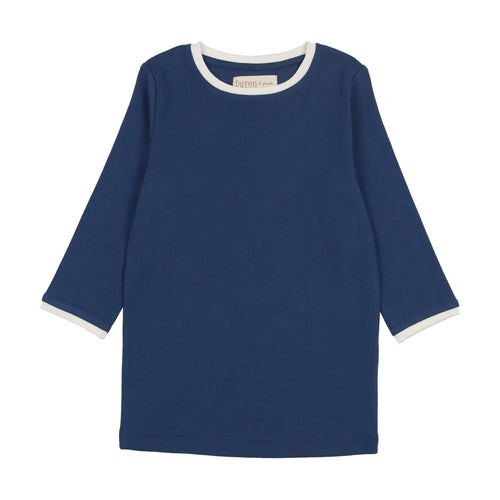 Farren & Me Tennis Three Quarter Sleeve Tshirt - Navy