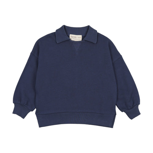 Farren & Me Polo Sweatshirt - Washed Blue