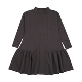 Farren & Me Low Waisted Mockneck Dress - Washed Black