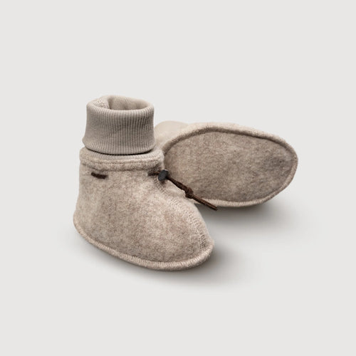 Finch & Fable - Wool Baby Booties - Sand