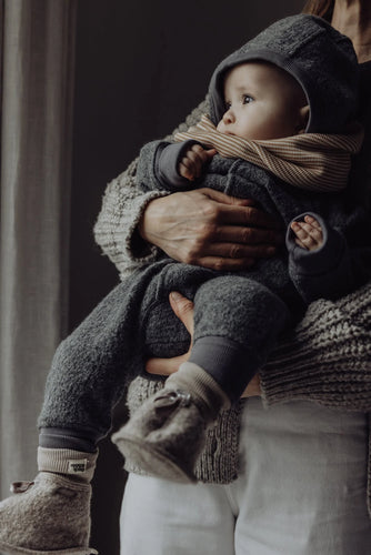 Finch & Fable - Wool Baby Booties - Sand