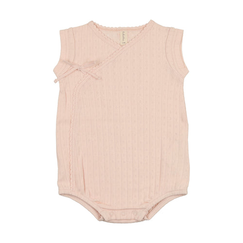 Lilette Fine Pointelle Romper - Petal
