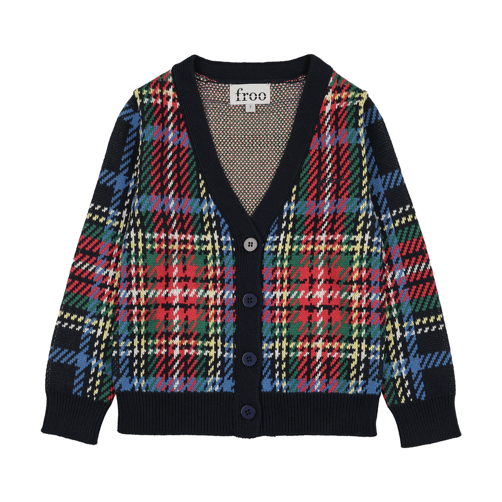 Froo Prep Collection Cardigan - Plaid