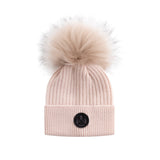 Ellabee Fox Pom Pom Hat - Pale Pink