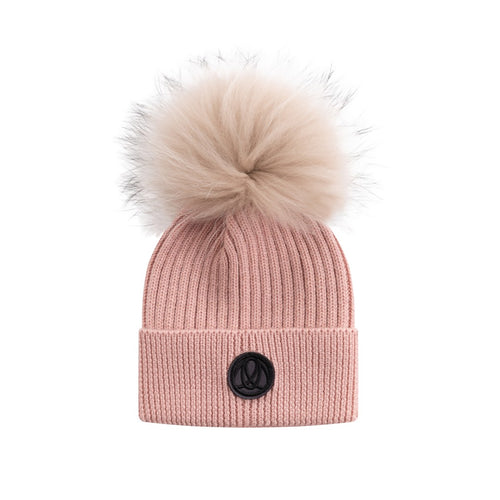 Ellabee Fox Pom Pom Hat - Pink