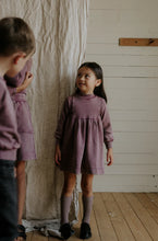 Load image into Gallery viewer, Farren &amp; Me Washed Turtleneck Bib Dress - Washed Purple